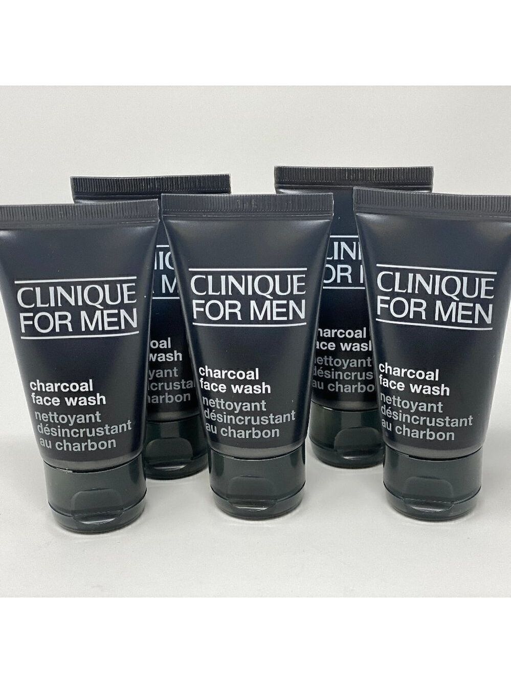 5pk- Clinique For Men Charcoal Face Wash- 1oz ea